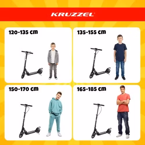 Hopfällbar Sparkcykel 200 mm – Skivbroms & ABEC-9