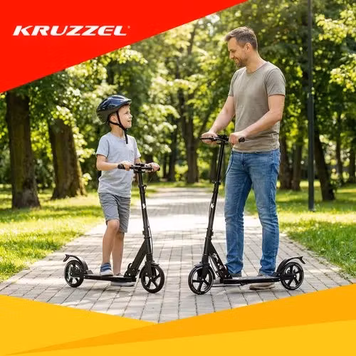 Hopfällbar Sparkcykel 200 mm – Skivbroms & ABEC-9