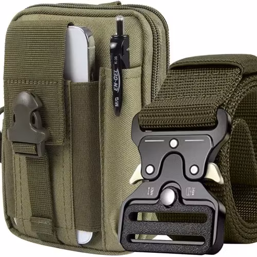 Taktisk nyretaske med bælte – MOLLE 600D