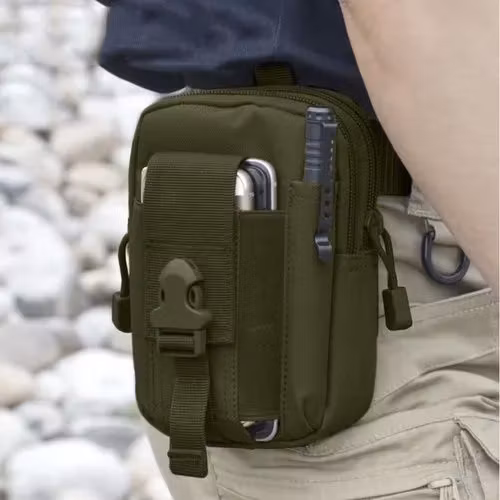 Taktisk nyretaske med bælte – MOLLE 600D