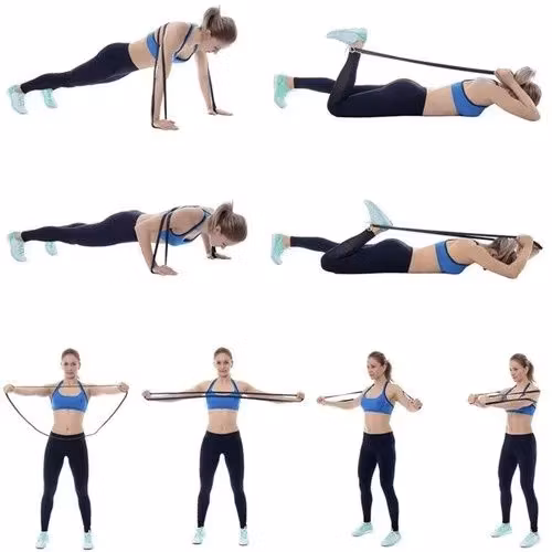 Träningsband 4-pack med Dörrfäste – Powerbands