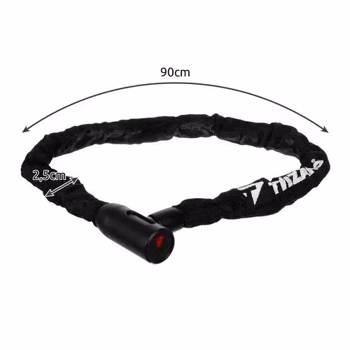 Cykellås med Kedja 90 cm – 6 mm