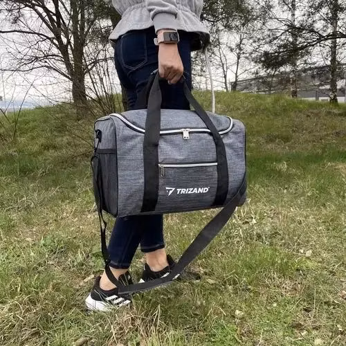 Resväska 20 L Handbagage 40 × 25 × 20 cm – Grå