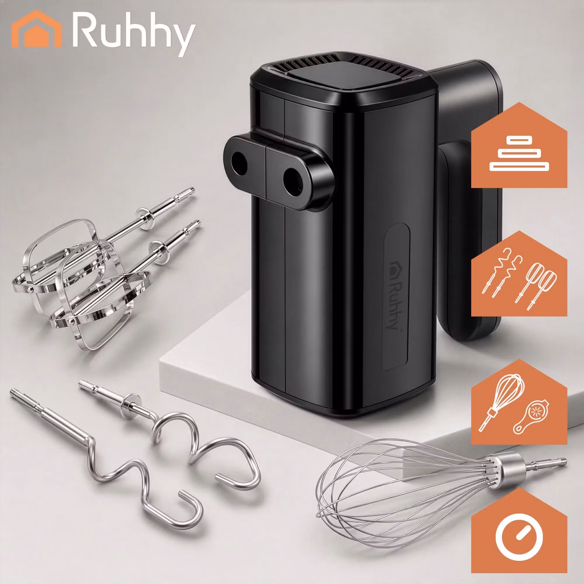 Handmixer 800 W – 5 Hastigheter & Turbo