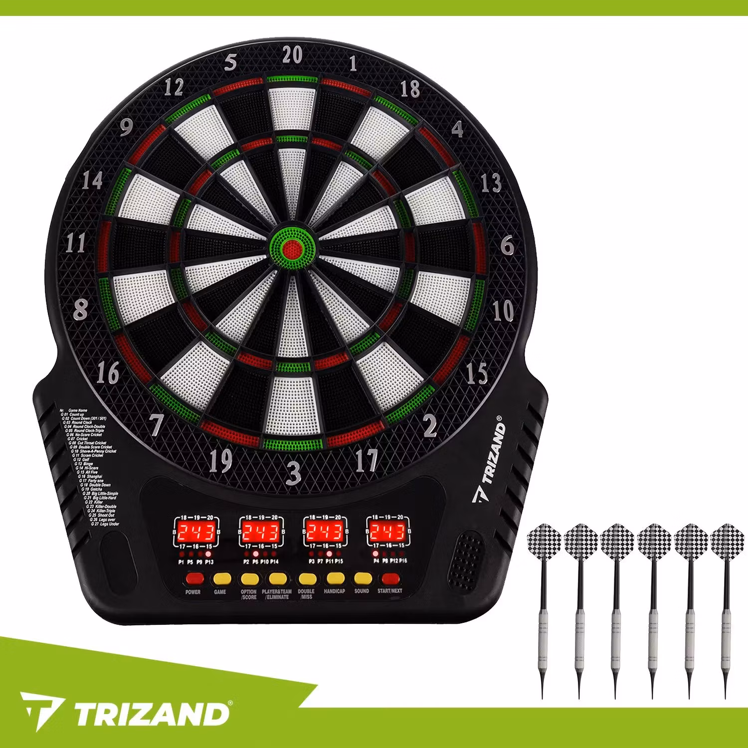 Elektronisk Darttavla – 27 Spel & 243 Spellägen