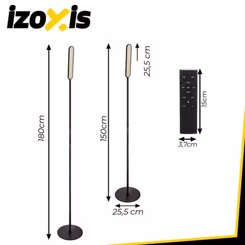 LED-golvlampa 180 cm – fjärrkontroll & timer