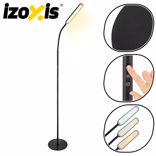 LED-golvlampa 180 cm – fjärrkontroll & timer