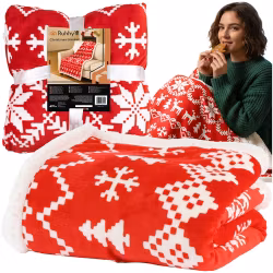 Weihnachtsdecke 130 × 170 cm – Doppelseitige Weihnachtsdecke