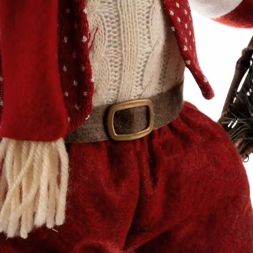 Julkrans med Tomte 36 cm – Dörrdekoration till Jul