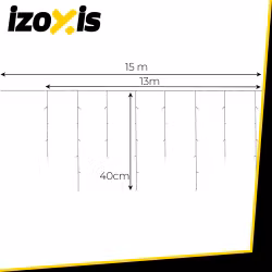 LED-istappsbelysning 300 LED – 15 m Varmvit