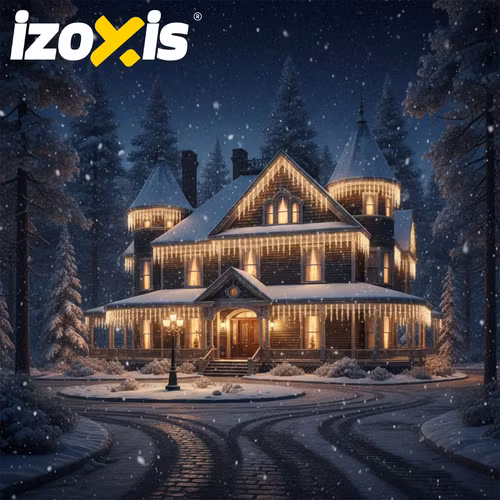 LED-istappsbelysning 300 LED – 15 m Varmvit