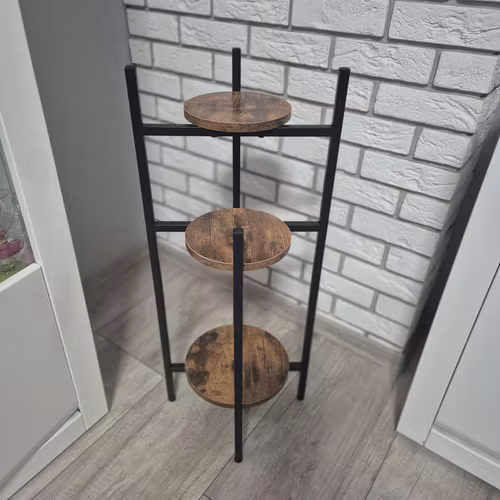 Blomställning 3 Nivåer – Metall & MDF i Loftstil