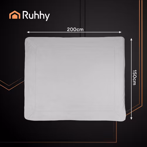 Dubbelsidig filt 150×200 cm – ljusgrå