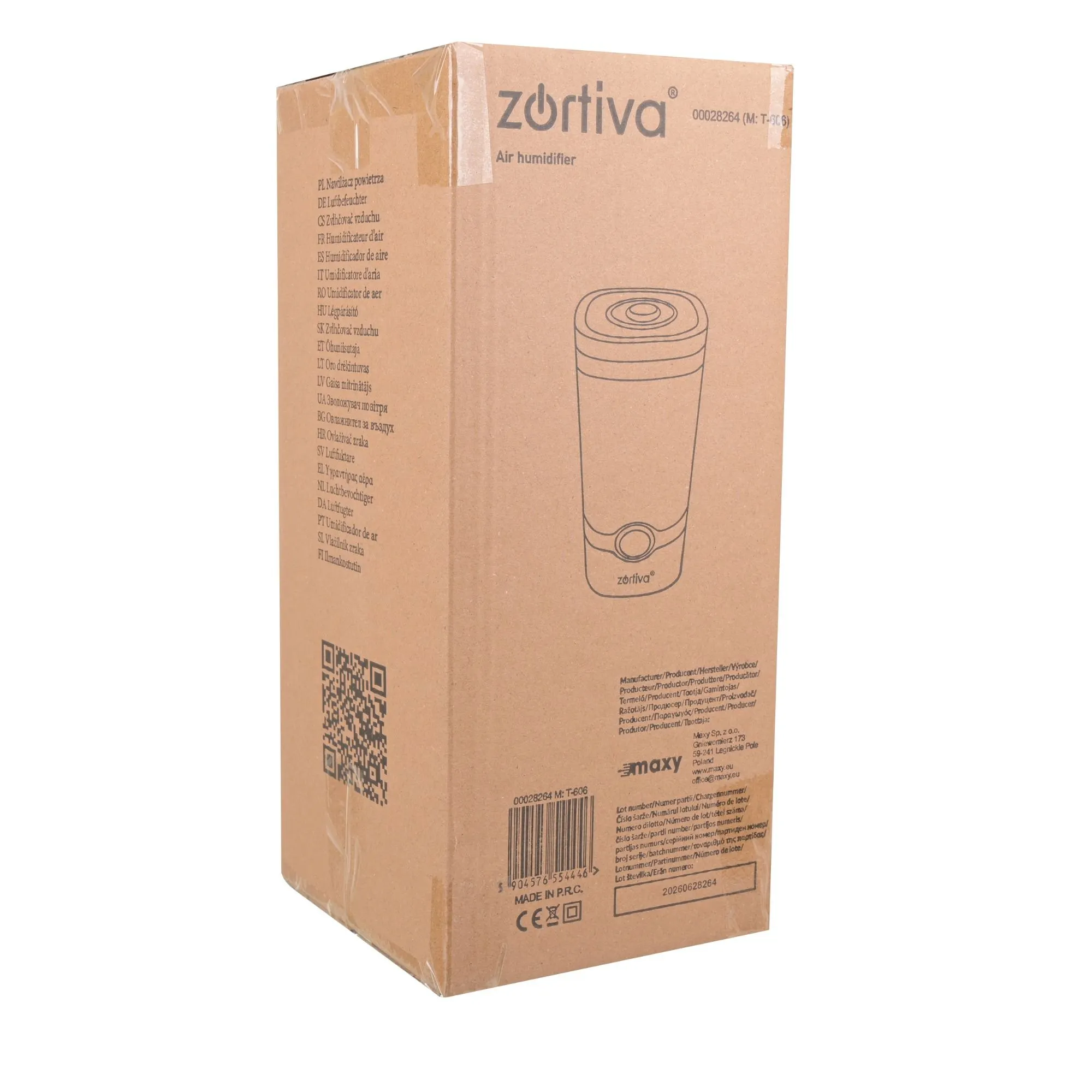 Luftfuktare 4L – aromaterapi, jonisator & hygrostat