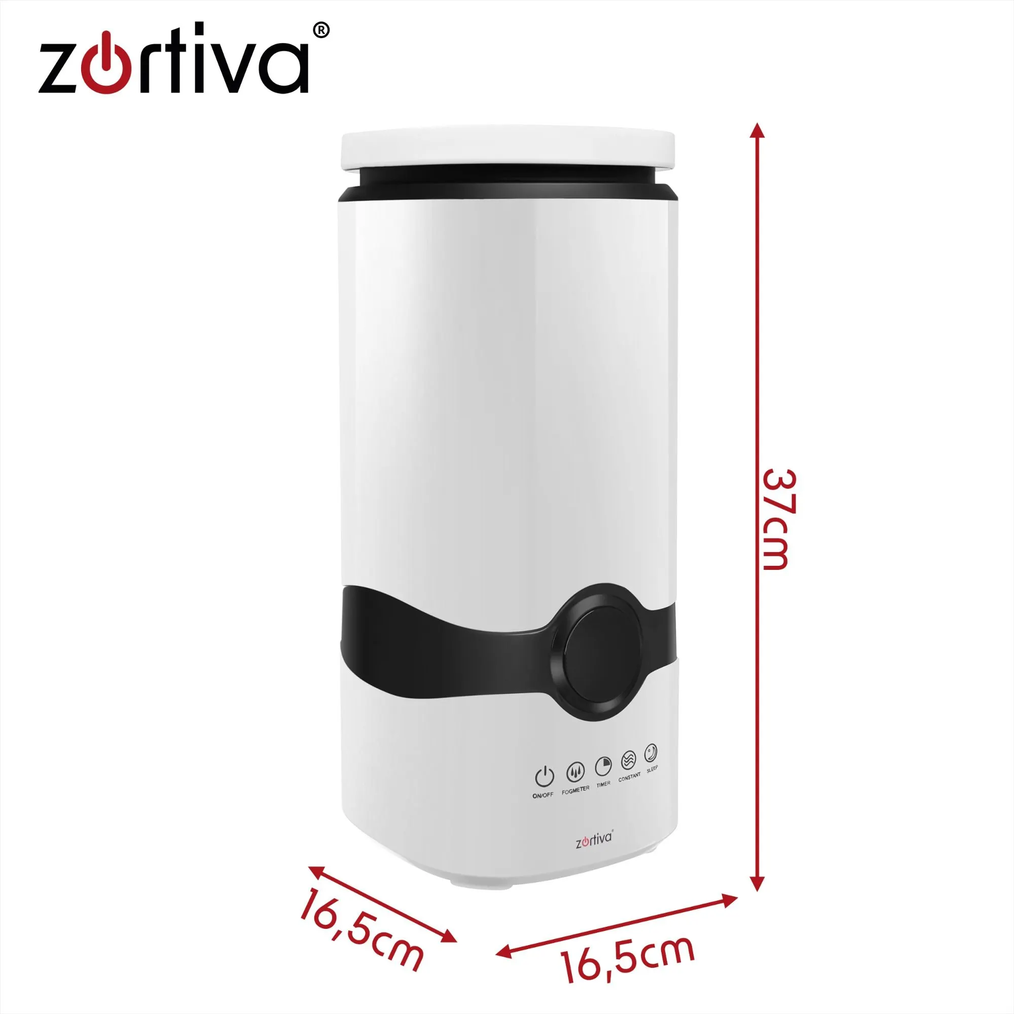 Luftfuktare 4L – aromaterapi, jonisator & hygrostat