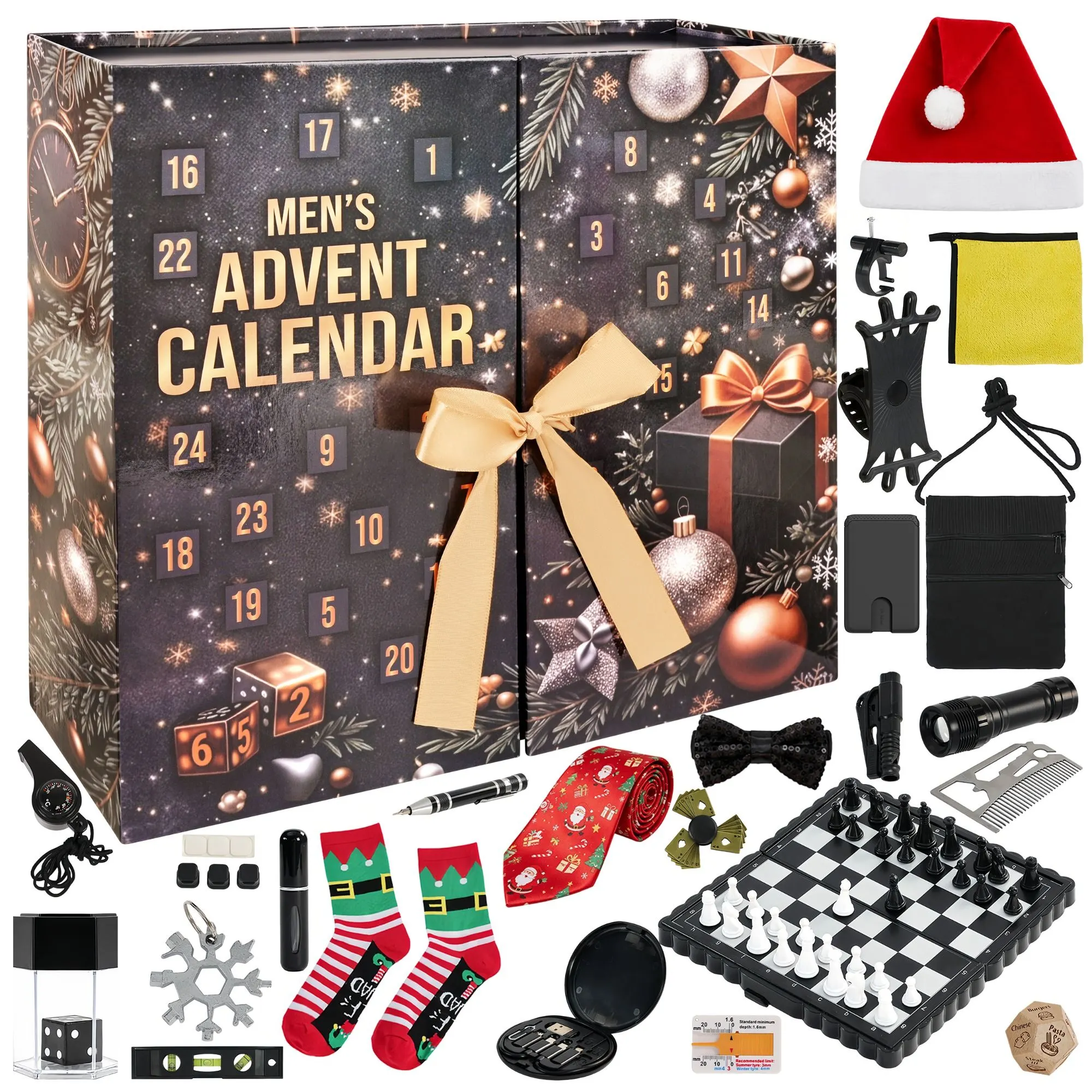 Adventskalender för män 2026 – 24 presenter & prylar