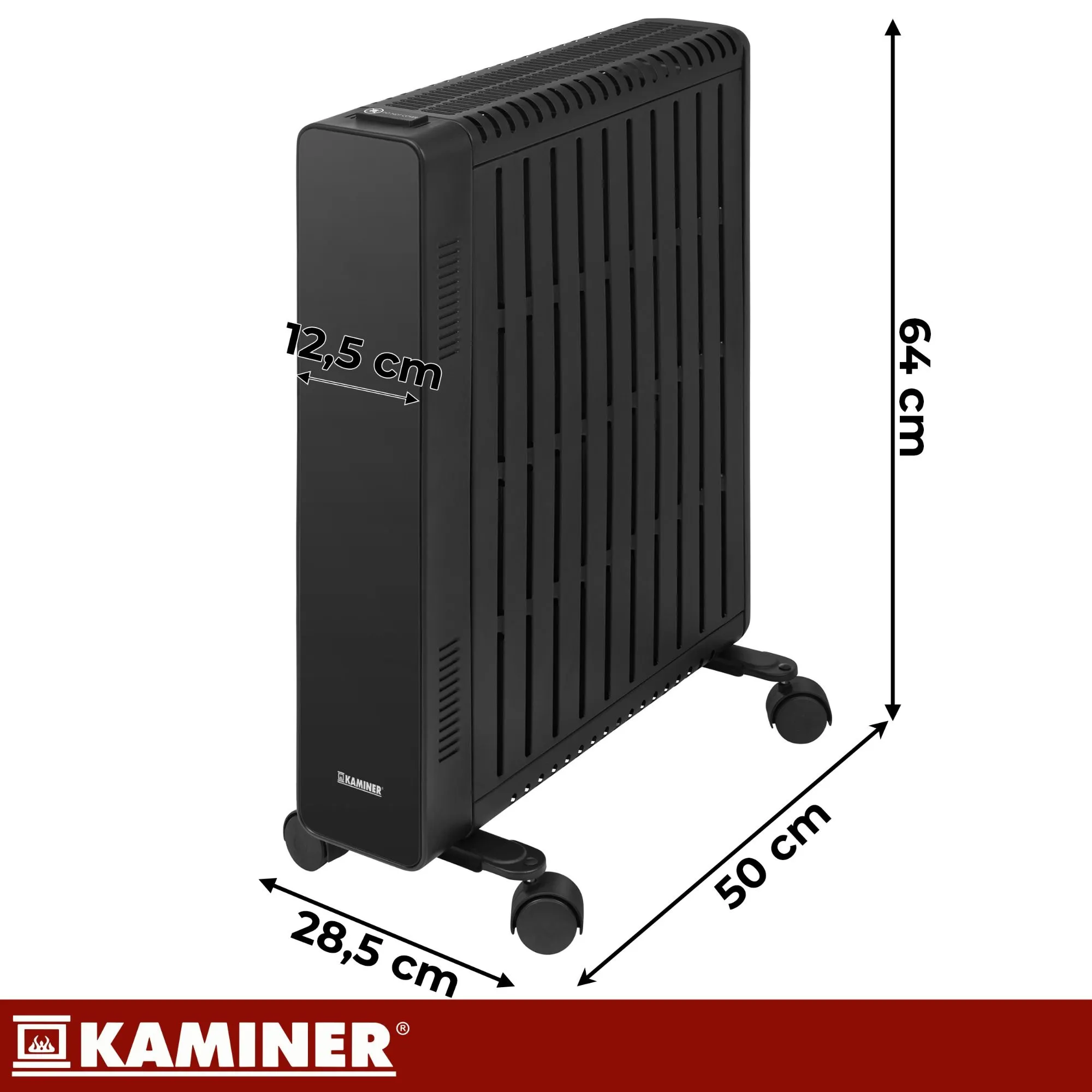 KAMINER Arvell 2500W oljefyllt element med WiFi