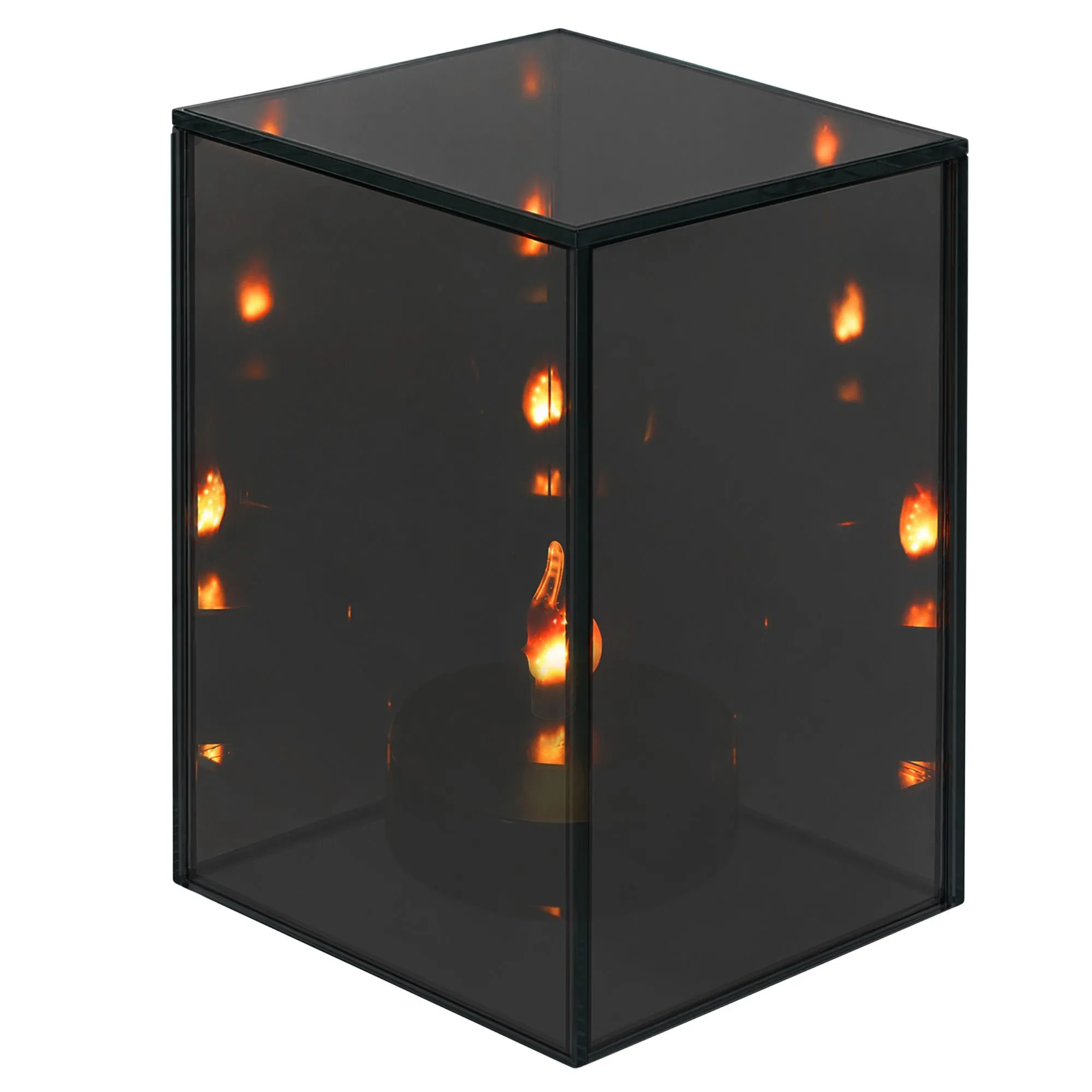 3D LED-spegellampa – dekorativ lykta 10 x 10 x 15 cm