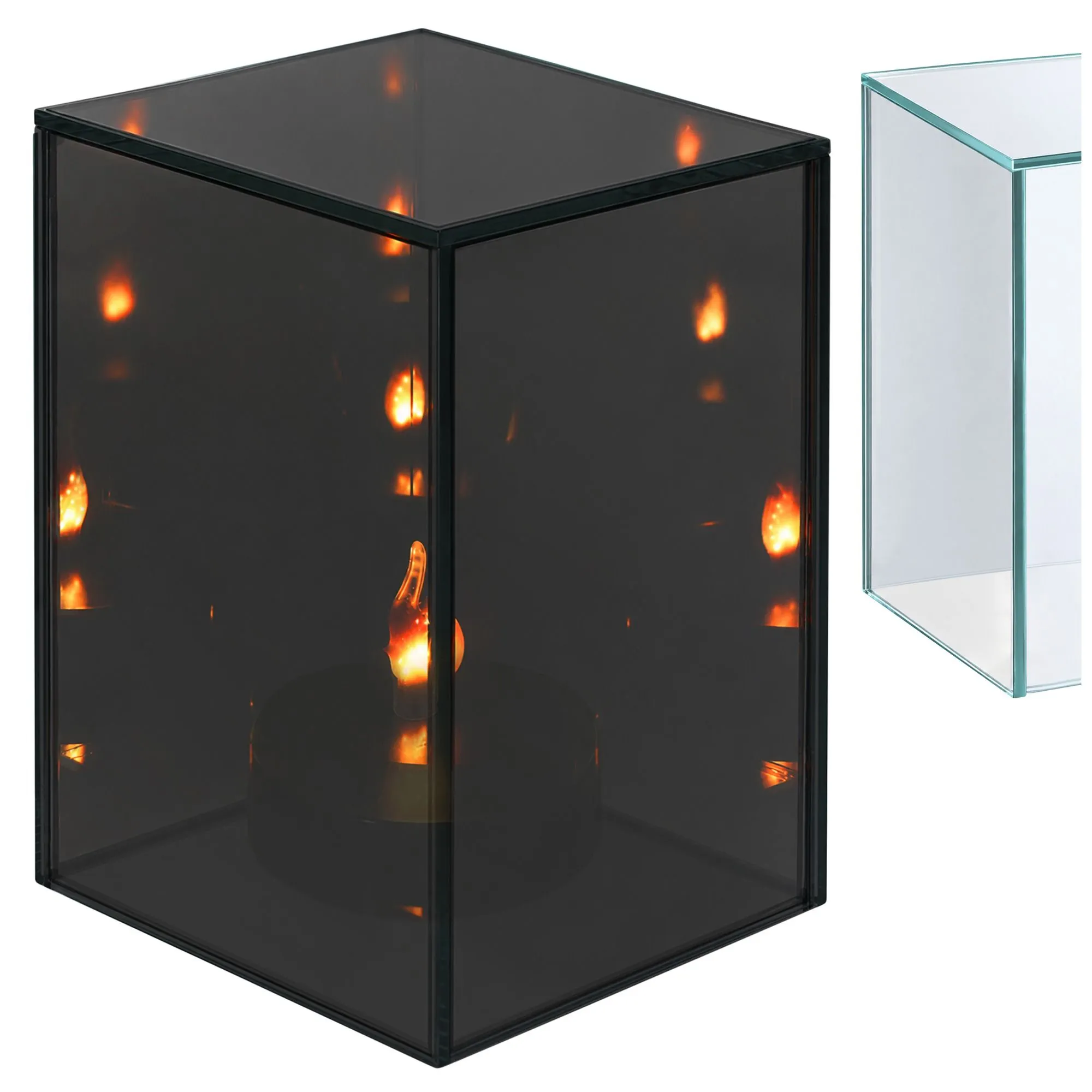 3D LED-spegellampa – dekorativ lykta 10 x 10 x 15 cm