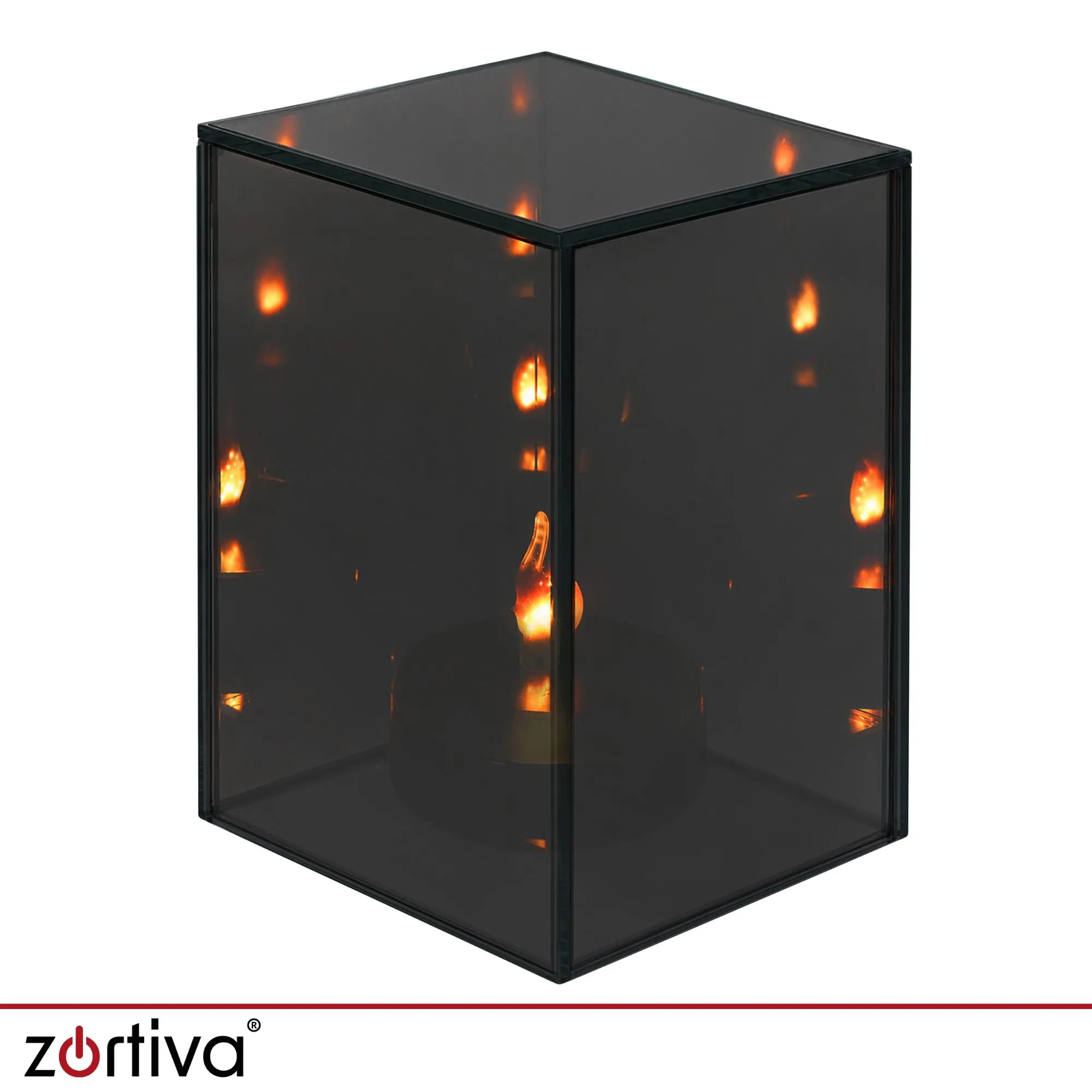 3D LED-spegellampa – dekorativ lykta 10 x 10 x 15 cm