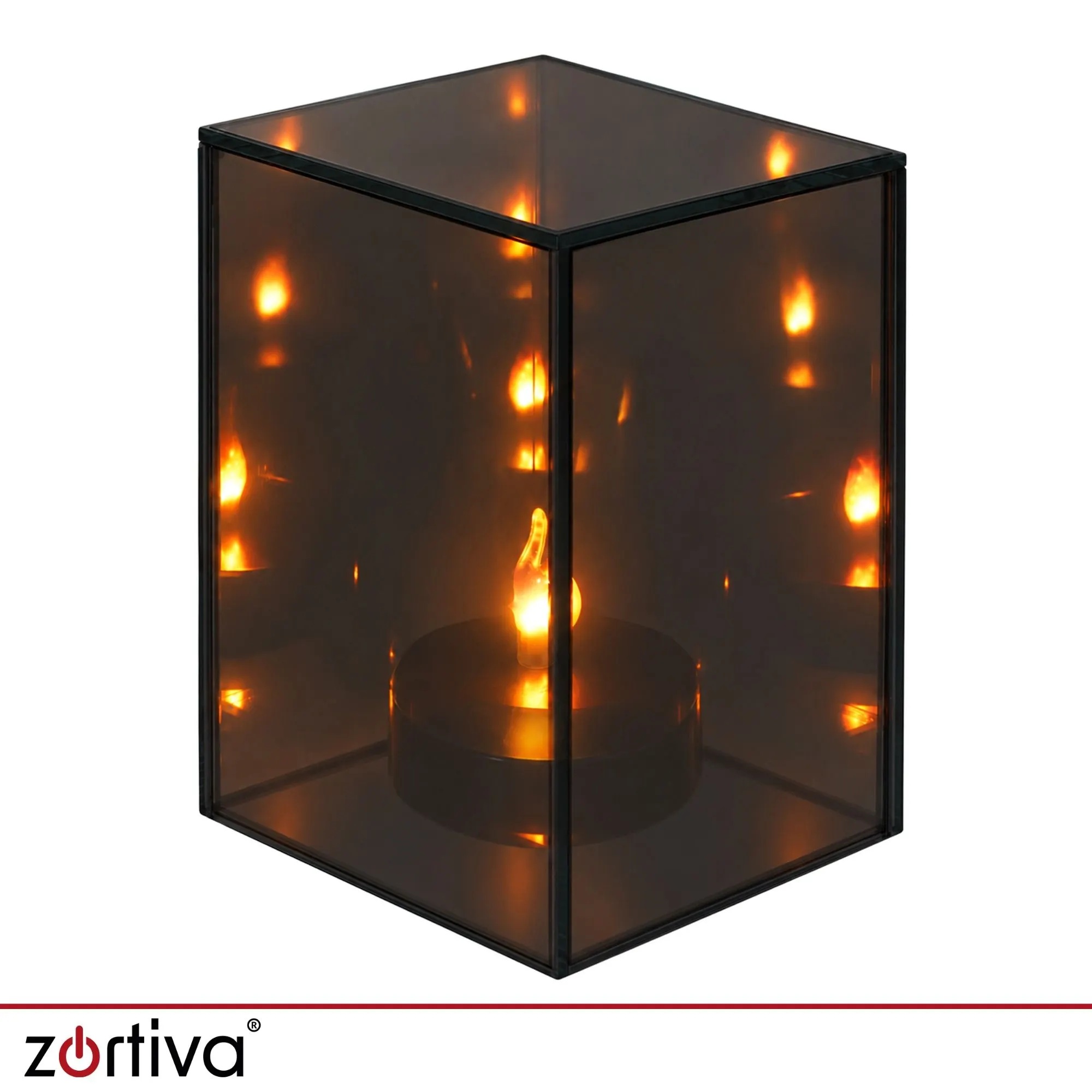 3D LED-spegellampa – dekorativ lykta 10 x 10 x 15 cm