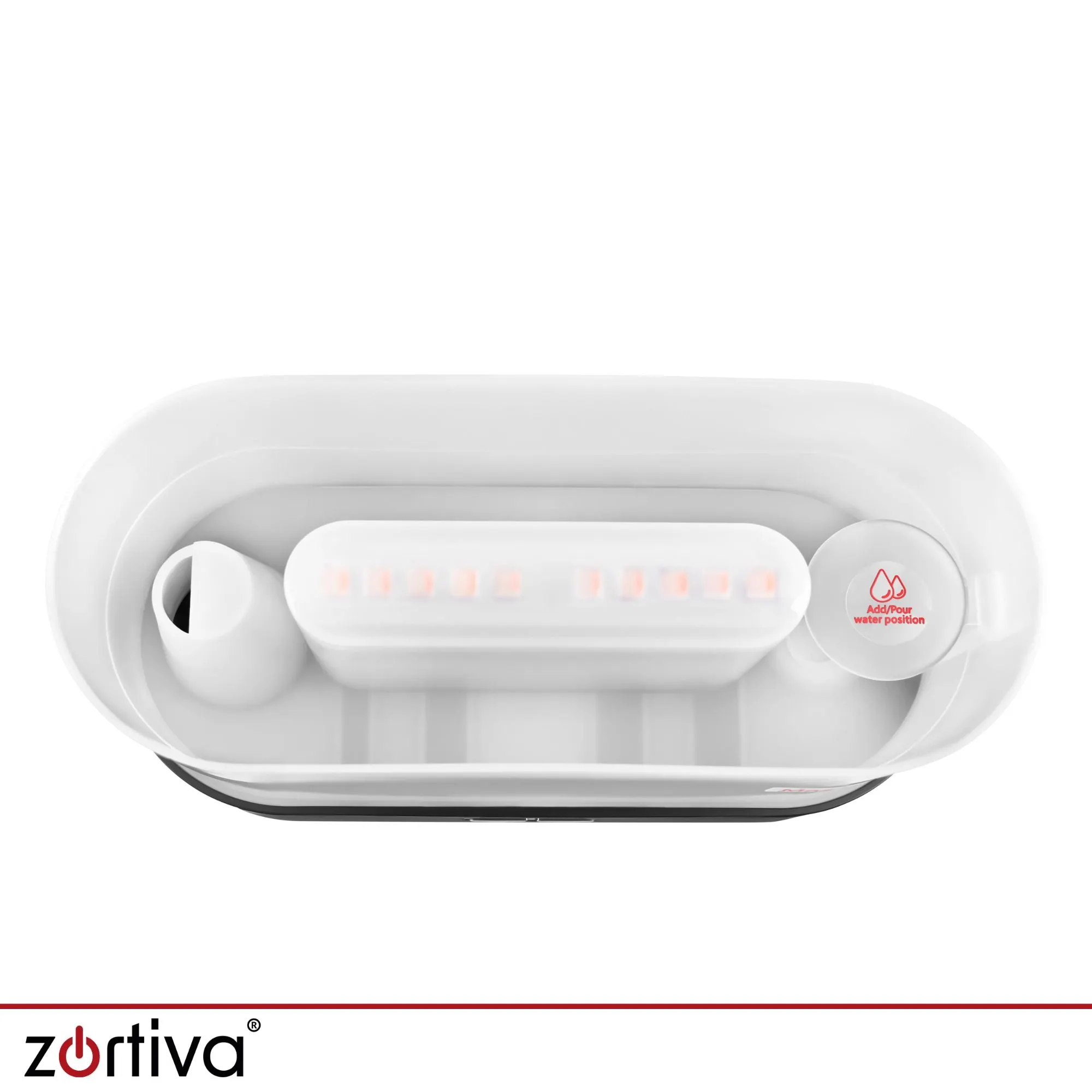 Luftfuktare 180 ml med aromadiffusor och RGB LED flameffekt