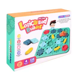 Logikspiel für Kinder – Baue eine Rennstrecke mit Rampen und Fahrzeugen