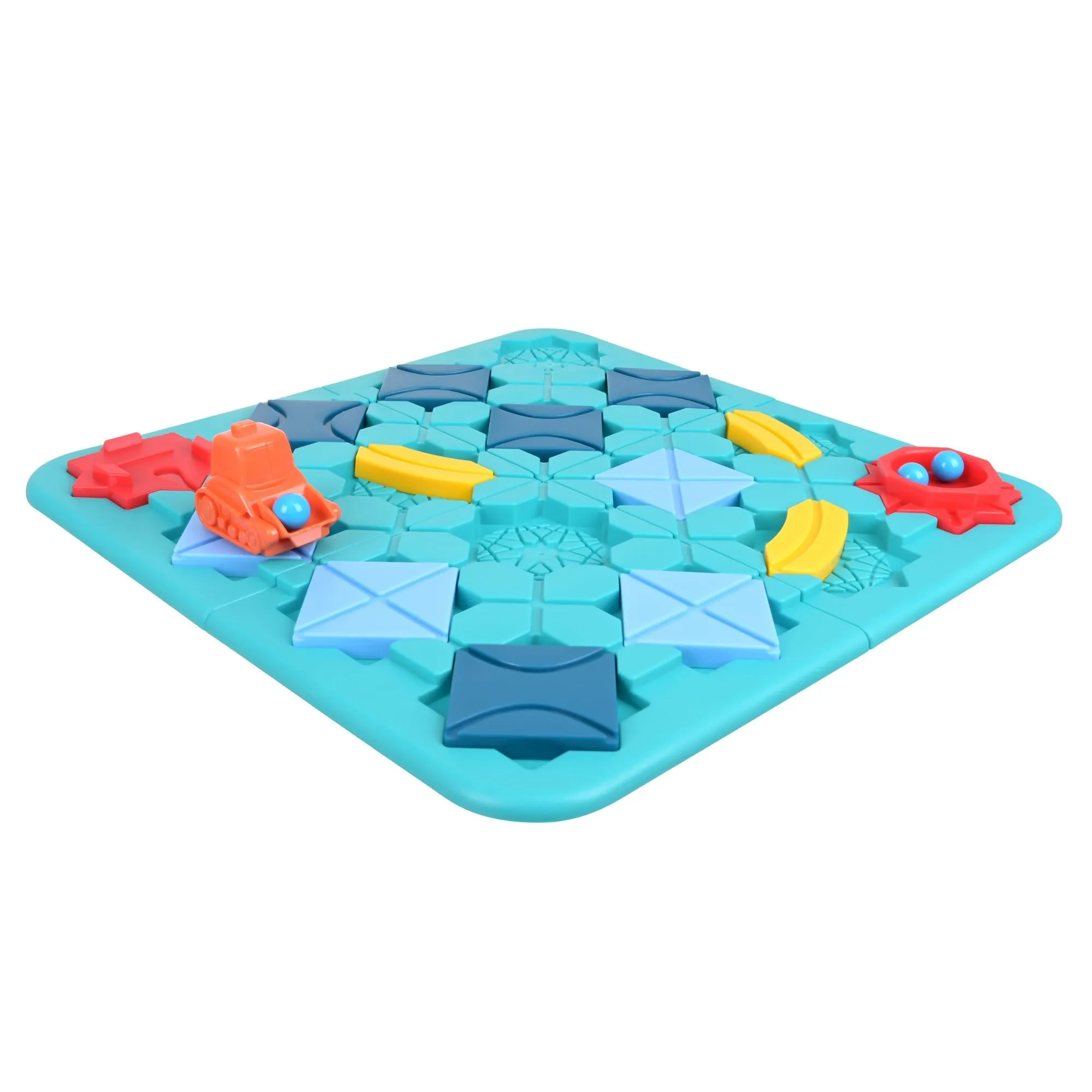 Logic game for kids – Build a track with ramps and vehicles