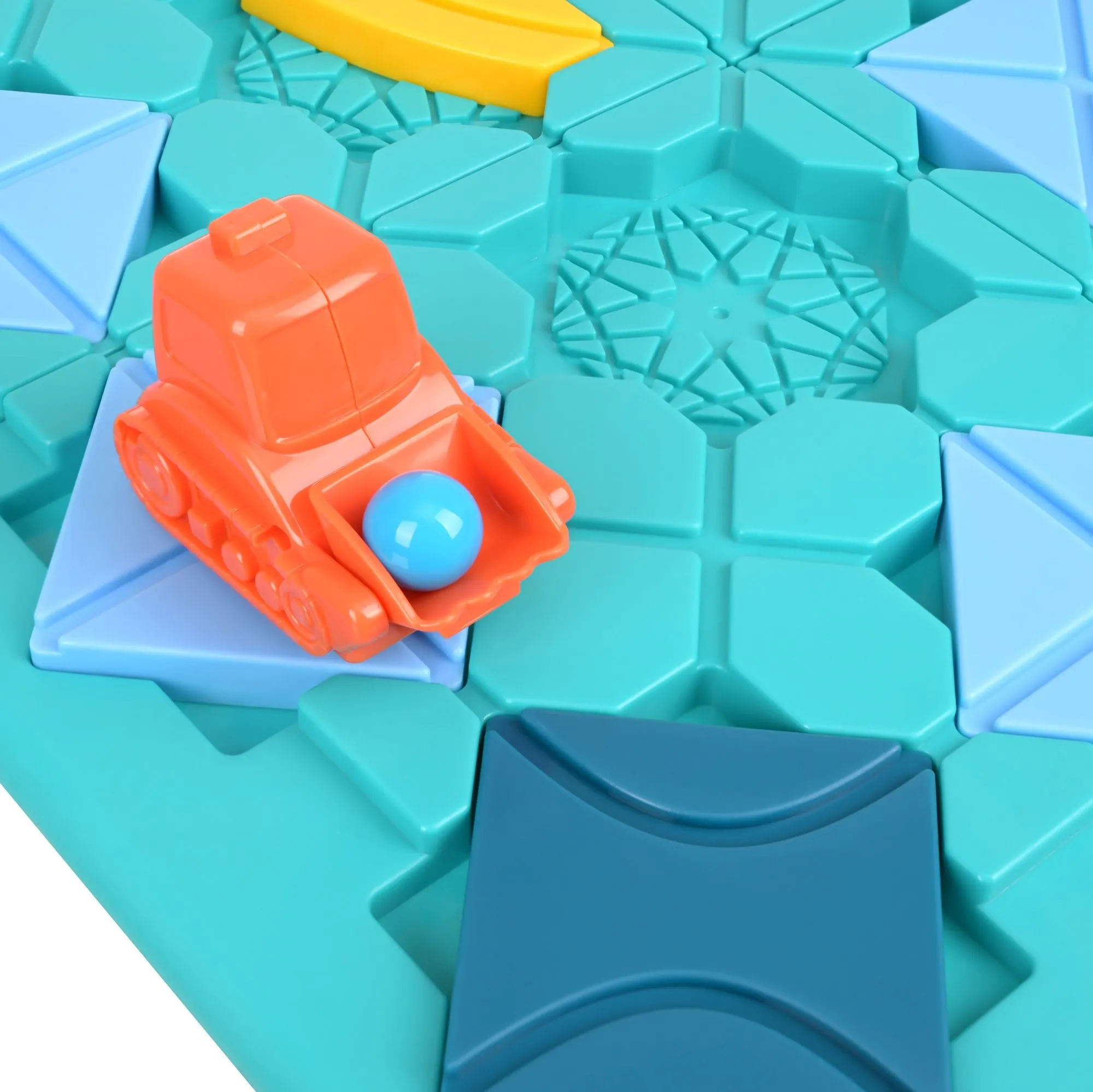 Logic game for kids – Build a track with ramps and vehicles
