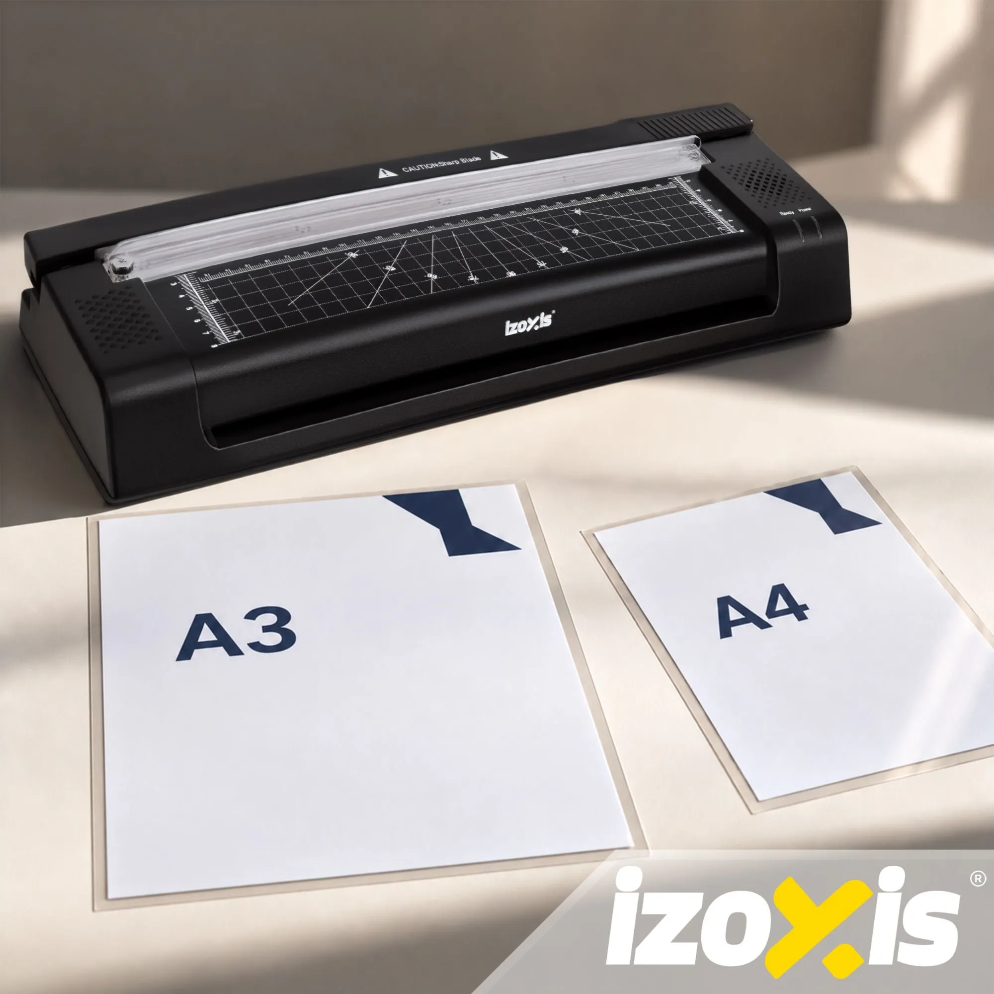 A3-Laminiergerät 3-in-1 mit Schneidevorrichtung und 110 Laminiertaschen