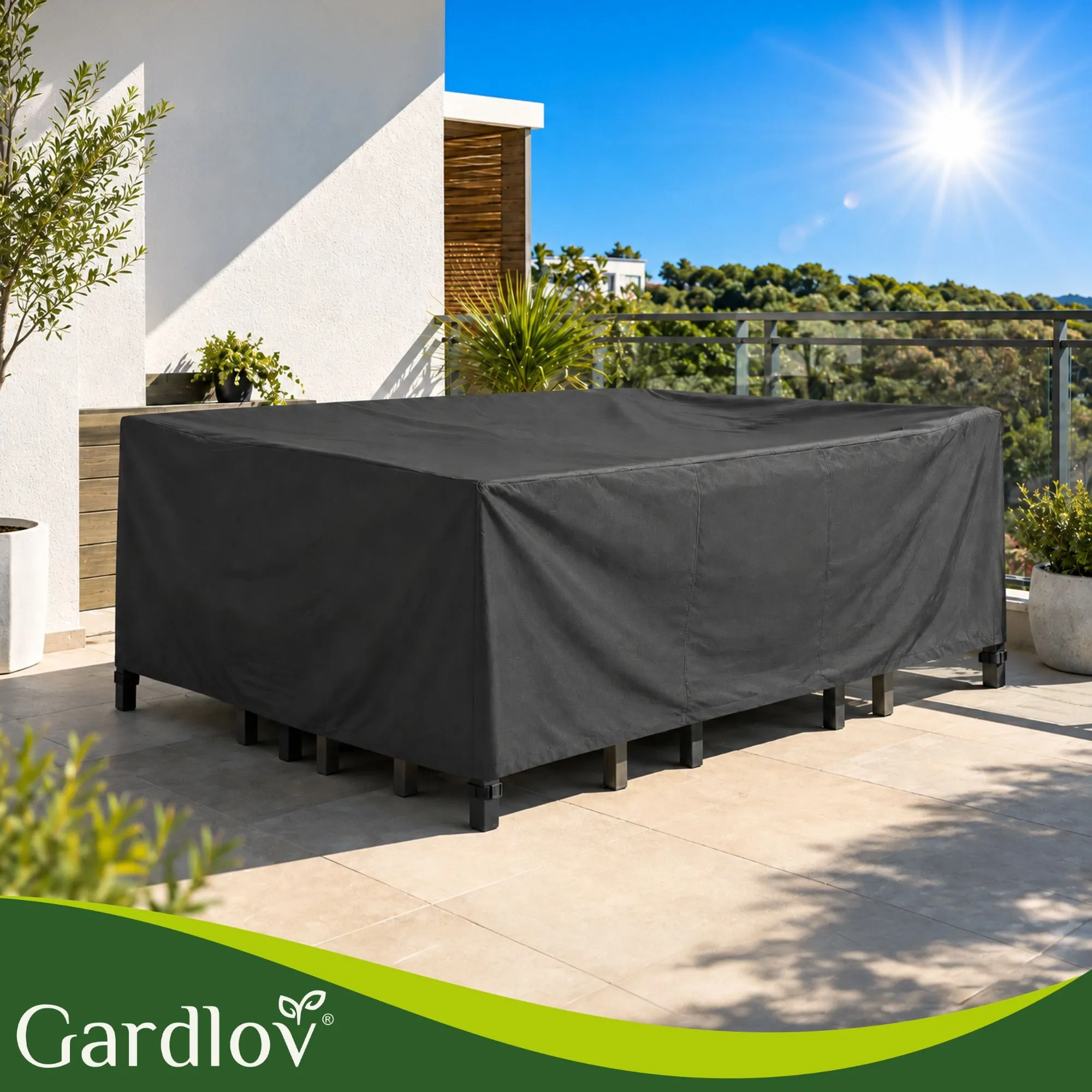 Gartenmöbelabdeckung 205x160x70 cm – wasserdicht