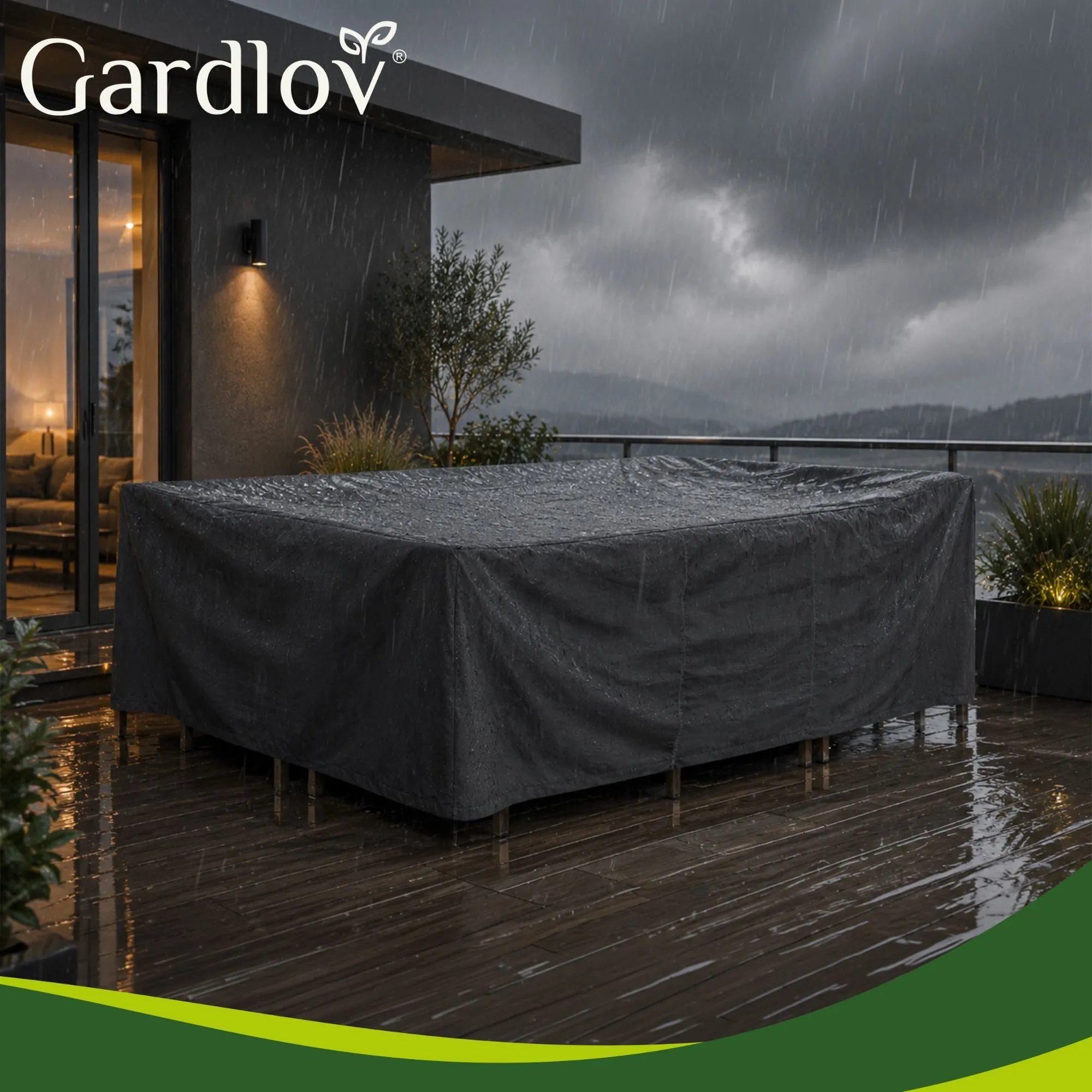 Gartenmöbelabdeckung 205x160x70 cm – wasserdicht