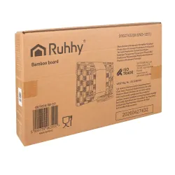 3er-Pack Bambus-Schneidebretter von RUHHY – Holzschneidebretter für die Küche