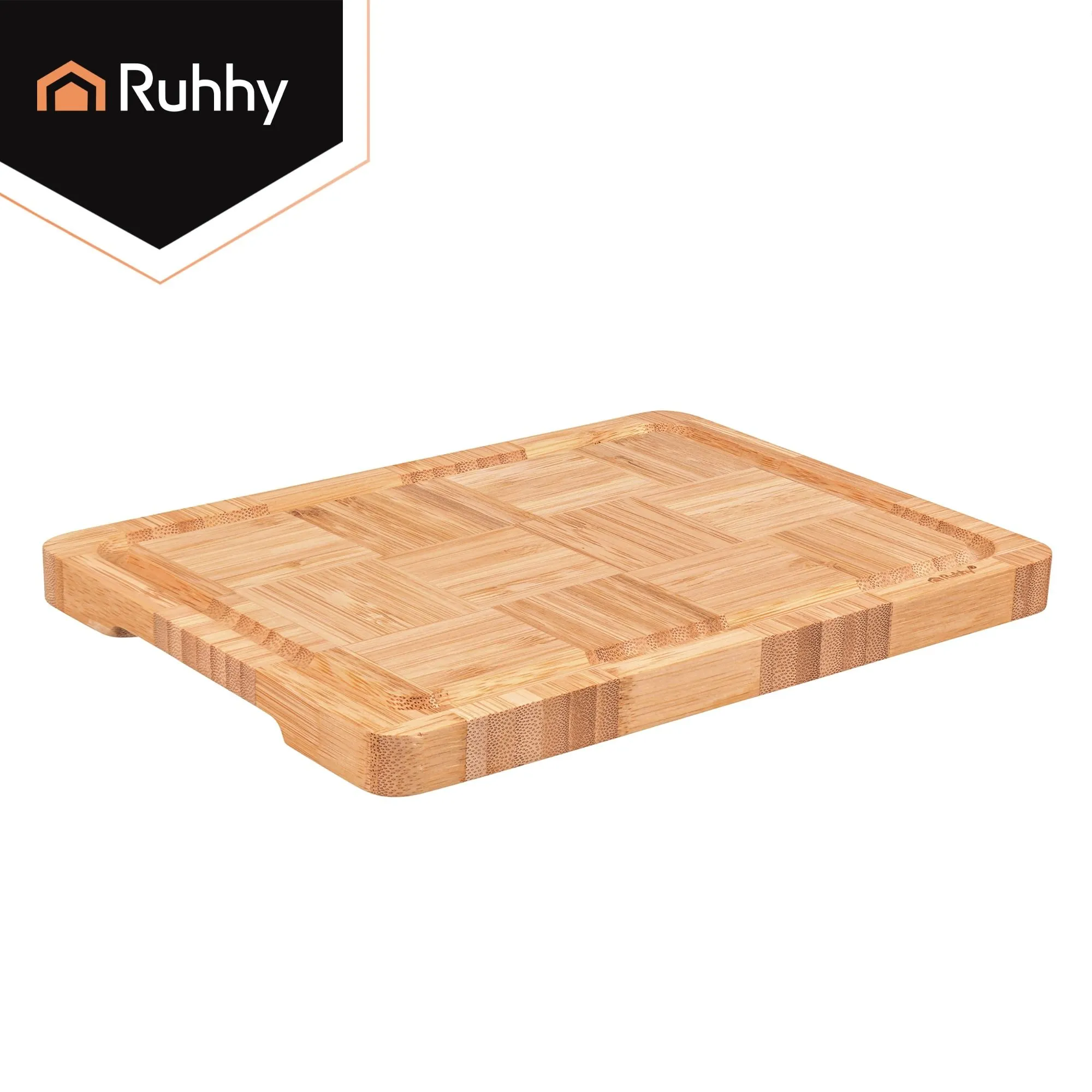 3er-Pack Bambus-Schneidebretter von RUHHY – Holzschneidebretter für die Küche