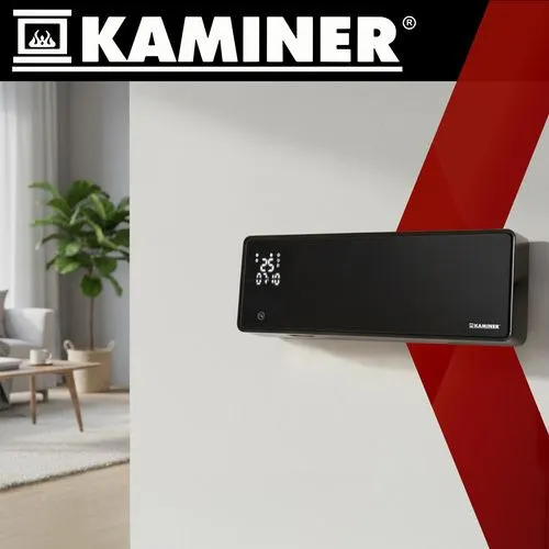 Fläktkonvektor - Vägghängt Element - 2000W - Black
