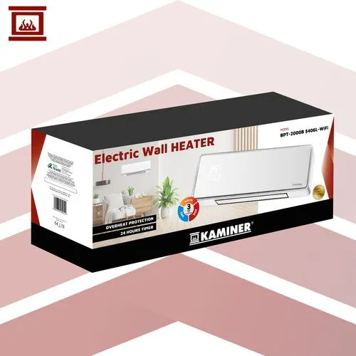 Fläktkonvektor - Vägghängt Element - 2000W - Vit