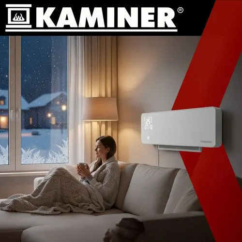 Fläktkonvektor - Vägghängt Element - 2000W - Vit
