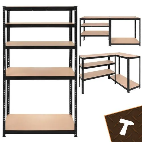 Lagerhylla 180x90x40 cm – 5 hyllplan, 1000 kg