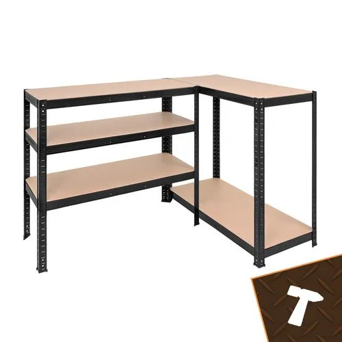 Lagerhylla 180x90x40 cm – 5 hyllplan, 1000 kg