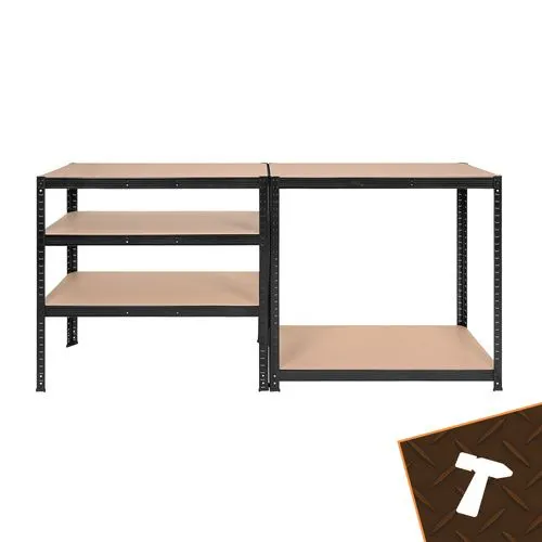 Lagerhylla 180x90x40 cm – 5 hyllplan, 1000 kg