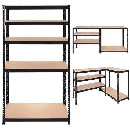 Lagerhylla 180x90x40 cm – 5 hyllplan, 1000 kg