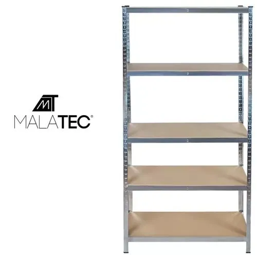 Lagerhylla 220x100x45 cm – galvaniserad metallhylla med 5 hyllplan, 875 kg