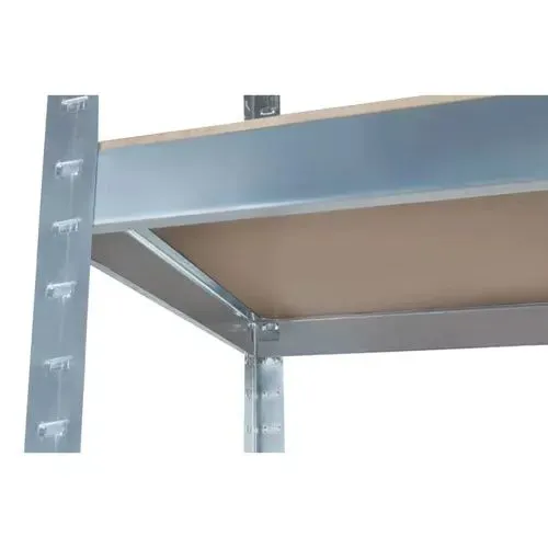 Lagerhylla 220x100x45 cm – galvaniserad metallhylla med 5 hyllplan, 875 kg