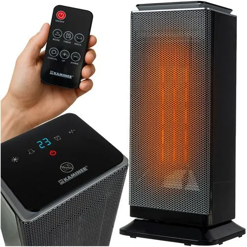 Elektrisk keramisk PTC-värmare 2000 W med fjärrkontroll