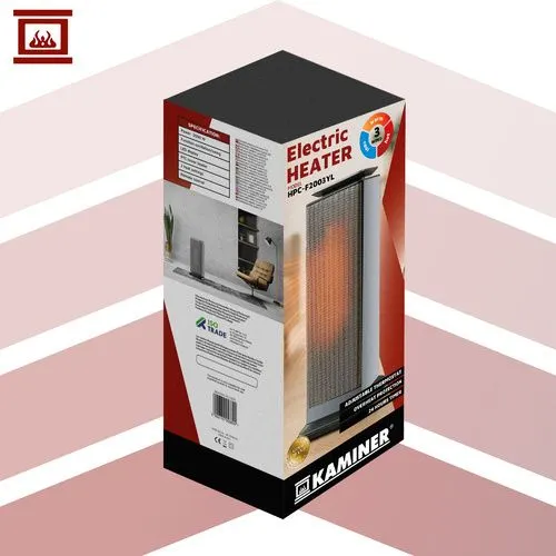 Elektrisk keramisk PTC-värmare 2000 W med fjärrkontroll