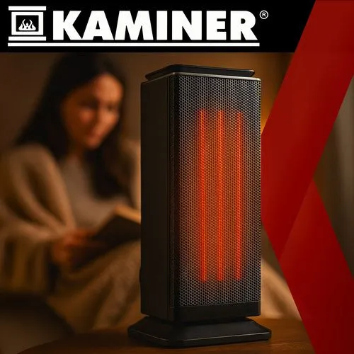 Elektrisk keramisk PTC-värmare 2000 W med fjärrkontroll