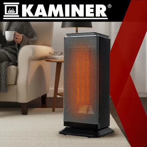 Elektrisk keramisk PTC-värmare 2000 W med fjärrkontroll
