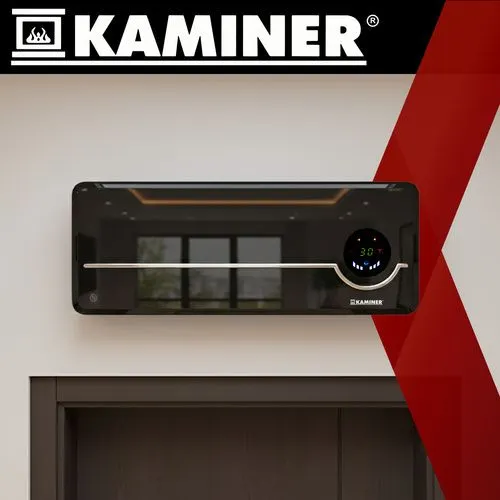 Luftgardin 2000 W med WiFi, fjärrkontroll och PTC-värme