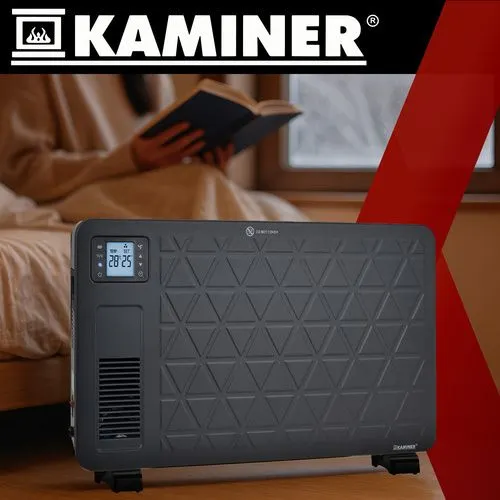 Elektrisk konvektorvärmare 2300 W WiFi svart med fjärrkontroll