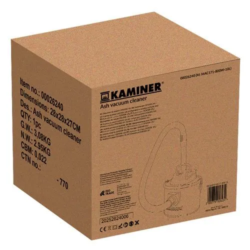 Askdammsugare 10 L 800 W med HEPA-filter och blåsfunktion